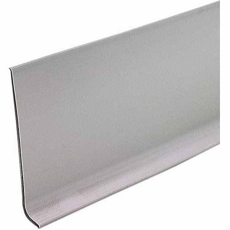 M-D Products 73898 Silver Gray Vinyl Dryback Wall Base, 4" x 60'