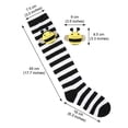 thumbnail image 4 of Kids Bee Knee High Socks for Halloween, 3D Plush Bumblebee Costume Socks, Red White Striped Toddler Girls Socks for Christmas Stocking Stuffers, Gag Gifts and Fun Holiday Gifts, 4 of 4