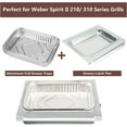 thumbnail image 3 of 67047 Catch Pan for Weber Spirit/Spirit II 200/300 Genesis and Genesis II LX200/300 Series Grill for Weber Traveler Drip Tray with 6415 Aluminum Liner, Replacement for Weber 67047 83156 6415, 3 of 8