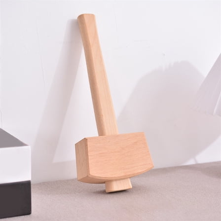 HOMEMAXS Small Wooden Mallet Leathercraft Hammer Wood Tool Woodworking Hammer Mallet Hammer