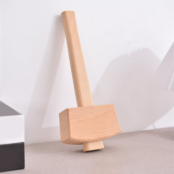 HOMEMAXS Small Wooden Mallet Leathercraft Hammer Wood Tool Woodworking Hammer Mallet Hammer