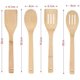 thumbnail image 3 of Juego de utensilios de cocina de bambú, utensilios de cocina de bambú, utensilios de cocina para cocinar, sartenes antiadherentes naturales y saludables, 4 piezas, 30 cm Feliz Sencillez, 3 of 5