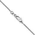 thumbnail image 2 of 14K Solid White Gold 1mm Spiga Wheat Link Chain Necklace, 2 of 4