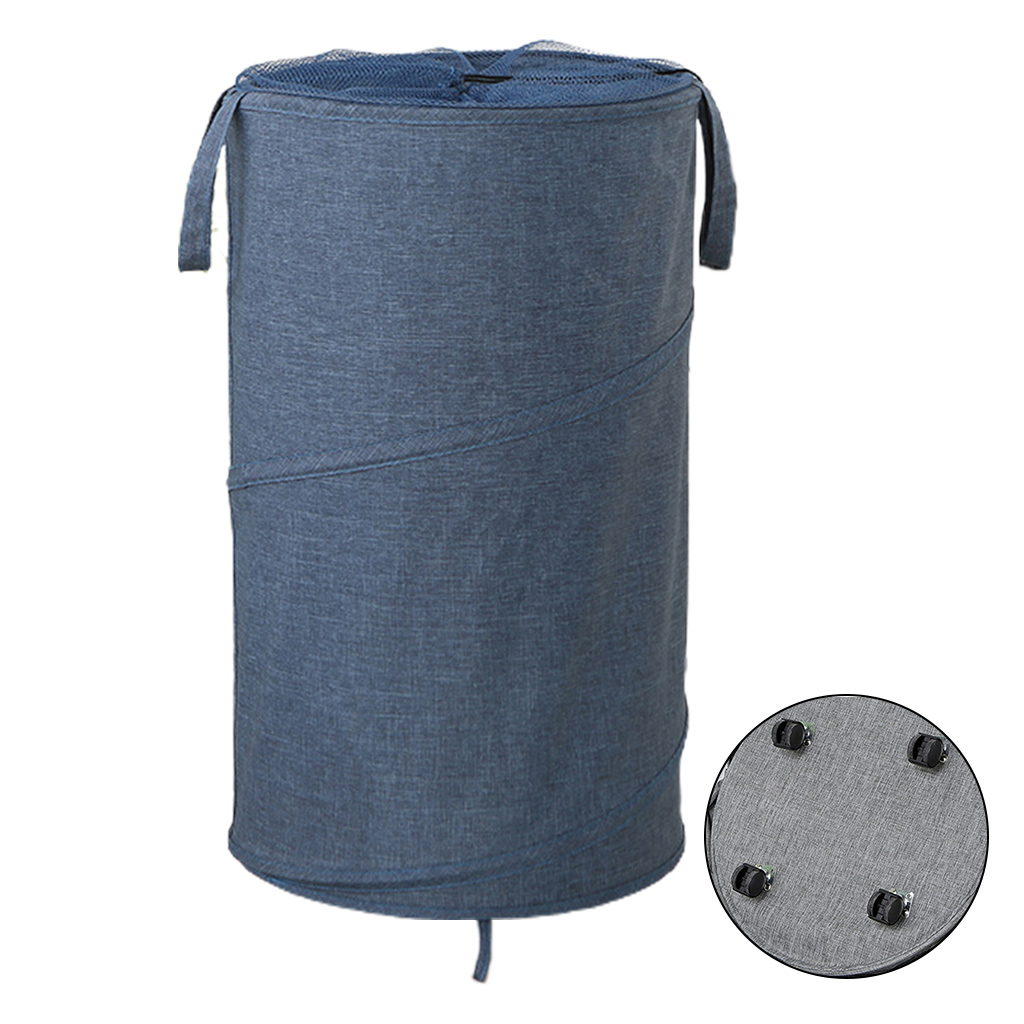 HeroNeo Large Rolling Laundry Basket Wheels Collapsible Tall Laundry