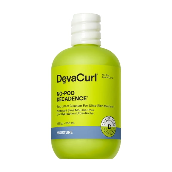 DevaCurl No-Poo Decadence Shampoo Hair Care, Sulfate Free Shampoo, 12 oz