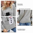 thumbnail image 1 of Christmas Sweater, Women Pullover Sweater Stylish Acrylic Comfortable Machine Washable  For Shopping ANGGREK Gris XL, 1 of 8