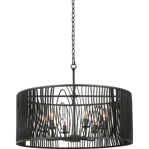 Morre 28 Pendant Light in Black Iron – Kalco Design
