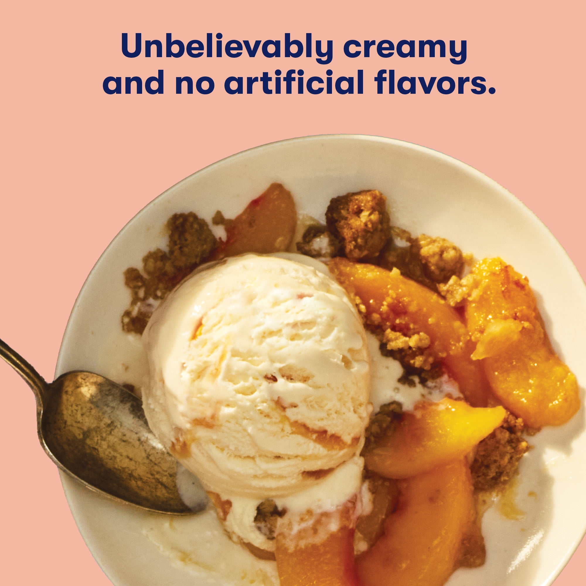 Tillamook Peaches & Cream Ice Cream, 48 oz