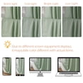 thumbnail image 6 of OVZME Leon Sage Green 3D Embossed Fabric Shower Curtain for Bathroom - Soft Textured Fabric, Hotel Style Water Repellent, Modern Farmhouse Decor, Standard Size 72x72 inches, Sage Green, 6 of 7