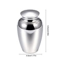 thumbnail image 3 of Outdor 1 Small Keepsake For Human Aluminium Alloy Of Life Memorial Ash Holder With Secure Screw Lid For Family Loved Cat, 3 of 4