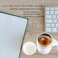 thumbnail image 3 of Taza de café con agitación magnética automática, taza giratoria para mezclar viajes en la oficina en el hogar, vaso, adecuado para café, leche, cacao y otras bebidas, 3 of 5