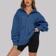 thumbnail image 1 of Puntoco Mujer Moda Casual Cremallera Sólida Turn-Down Collar Manga Larga Sudadera tops Blusa con Bolsillo Puntoco Puntoco-1641, 1 of 7