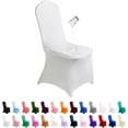 thumbnail image 1 of Waterproof Spandex Chair Cover 25PCS, Dining Chair Covers, Polyester Outdoor Chair Covers, Protector Chair Cover for Party Universal, Banquet, Wedding Event, Hotel(White), 1 of 6