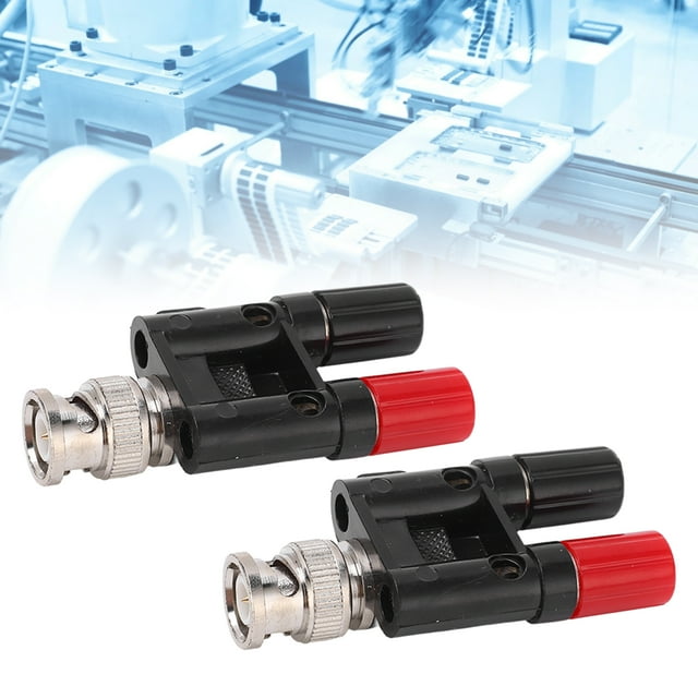 Adaptador tipo banana BNC poste de unión coaxial conexión fuerte universal de alto rendimiento para equipos industriales ANGGREK Otros