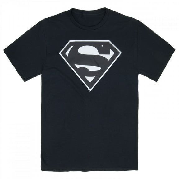 Superman Silver Logo T-Shirt-XLarge