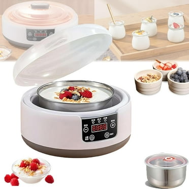 FYHALE Probiotic Yogurt Maker, Probiotic Yogurt Maker with Adjustable Temperature & Time Control, 1200 ML Ultimate Yogurt Maker, Automatic Digital Yoghurt Maker Machine, Homemade Greek, Vegan Yogurt