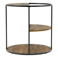 thumbnail image 2 of Furniture of America Marquesa Contemporary Wood Round End Table in Black, 2 of 7