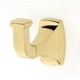 thumbnail image 3 of Alno A6580 Cube 1-1/4" Wide Modern Single Wall Mount Solid Brass Robe Bath Towel Utility, 3 of 6