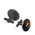 thumbnail image 2 of Aries Constellation Stylish Shirt Cufflinks for Men, Made of Stainless Steel, for Formal Attire, 2 of 6