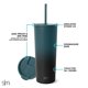 thumbnail image 2 of Vaso aislante moderno, sencillo, con tapa y pajita, 500 ml, 2 of 6