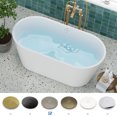 thumbnail image 3 of FerdY Shangri-La Elite 59" Acrylic Freestanding Bathtub in White. FerdY-02136-1500-BN, 3 of 7