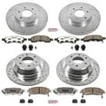 thumbnail image 3 of PowerStop Front and Rear Z26 Street Warrior Carbon-Fiber Ceramic Brake Pad and Drilled and Slotted Rotor Kit Fits: CHEVROLET SAAB Select Models K1454-26, 3 of 9