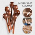 thumbnail image 3 of HSM 7 PCS Small Wooden Spoons, 7 inch Small Wooden Spoons for Honey, Coffee, Desserts, Jars & Canisters, Serving Spoons for Cooking, Fruit, Chips, Salad, Eating, Cereal & Soup, 3 of 6