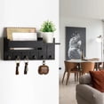 thumbnail image 6 of Wall Mounted Mail And Key Holder With Shelf Key HolderforWall Key Holder Wall Mount 6 Hooks And Storage Drawer Easy Installation Key RackforEntryway And Home Decor, 6 of 10
