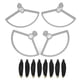 thumbnail image 2 of Protectores de hélice Golden Edge de 4 piezas y 2 juegos de hélices negras 4726F para dron MAVIC MINI con mejora de seguridad, 2 of 8