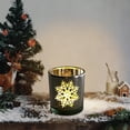 thumbnail image 6 of JoyMoreHome Christmas Theme Glass Candle Holder, Multi Christmas Pattern Glass Candlestick for Tabletop Centerpiece, Christmas Party, Livingroom, 6 of 6