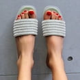 thumbnail image 2 of Samickarr Summer Slippers For Women Indoor And Outdoor Wide Summer New Fashion Solid Color Sequin Pearl Women's Slippers Flat Sandals, 2 of 6
