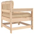 thumbnail image 5 of vidaXL Patio Chair with Cushions Solid Wood Pine, 5 of 9