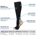 thumbnail image 3 of  1pair Sports Compression Sock Nylon Sports Stocking Unisex (Gradient Nude S/M), 3 of 6