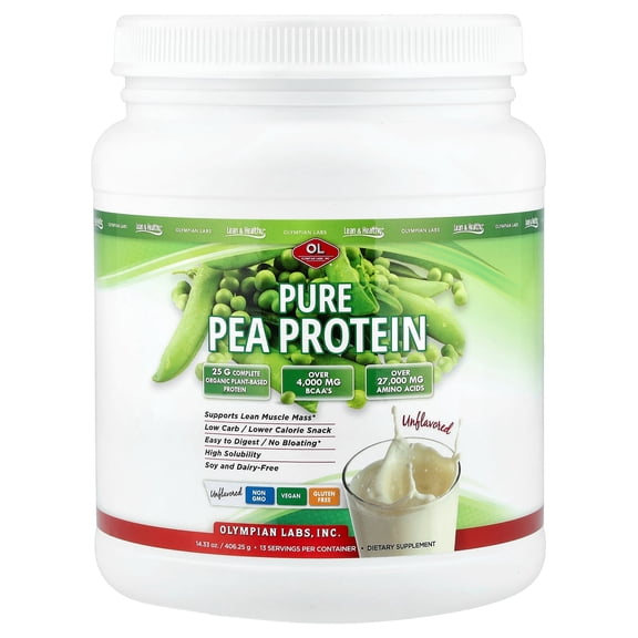 Olympian Labs Pure Pea Protein, Unflavored , 14.33 oz (406.25 g)