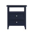 thumbnail image 3 of Comfort Pointe Walker Table de Nuit en Bois Bleu Minuit à 2 Tiroirs, 3 of 11
