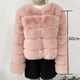 thumbnail image 1 of Abrigo de piel sintética para mujer, mullida Chaqueta corta de alta calidad, Tops peludos a la moda, otoño e invierno, 2024, 1 of 5
