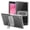 Clear, variant on Sanwo Matte Shockproof Case for Tab A 8.0 (2019) T290 / T295, Lightweight Protective Cover with Dual-Stand Kickstand, Raised Edge Screen Camera Guard, Clear