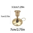 thumbnail image 3 of Small Handheld Metal Candleholder for Home Decor and Table Centerpiece, 3 of 6