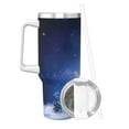 thumbnail image 2 of Sikiie Lantern On Snow With Christmas Insulated Stainless Water Bottle Lid Travel Mug Cup Insulated Tumblers Cup 40oz Ice Bully With Handle, 2 of 8