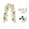 thumbnail image 2 of Eoozwa Fall Maple Leaf Garland 68.9" Fall Artificial Garlands White Pumpkins Vines Decorations for Home Outdoor Thanksgiving Fireplace, 2 of 6