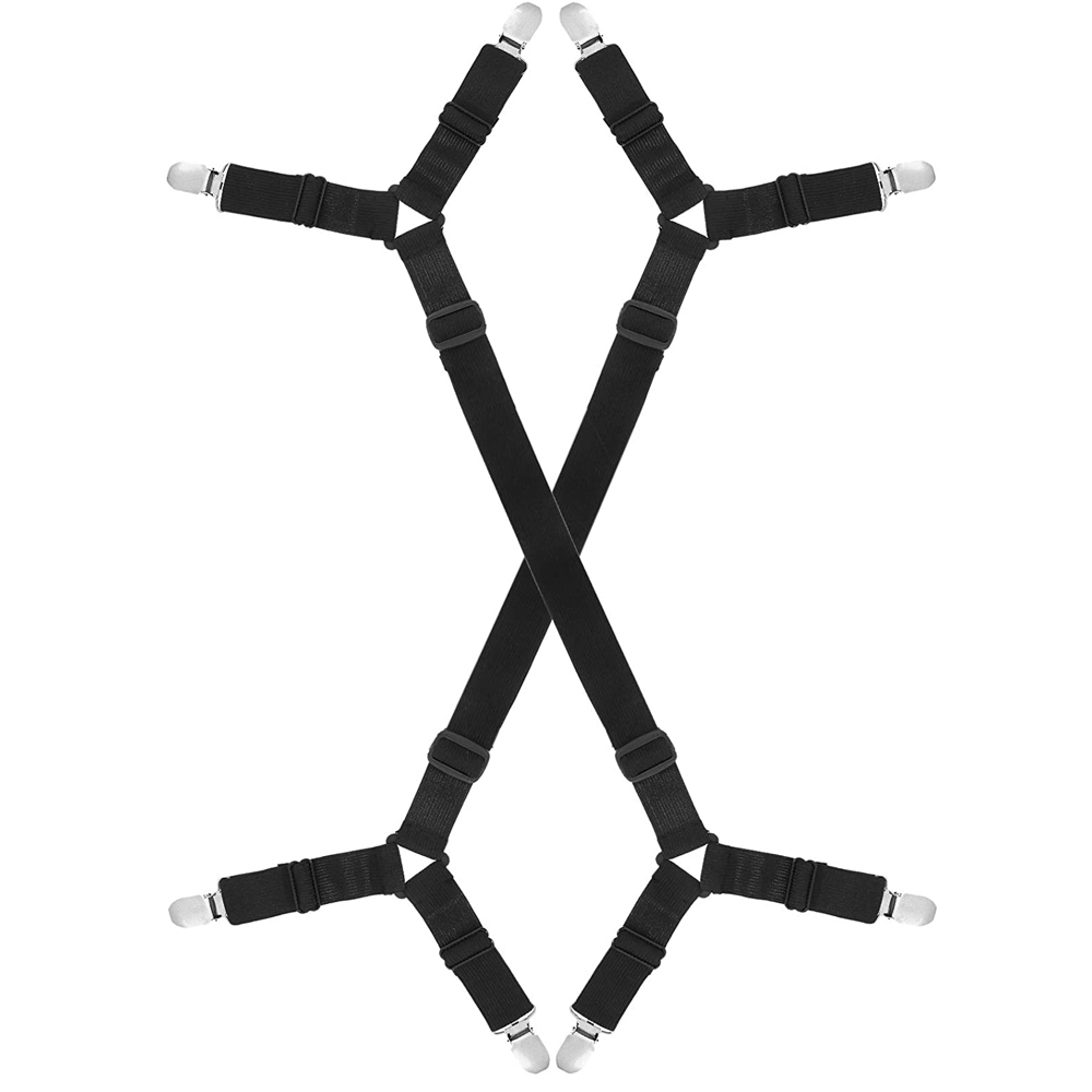 Bed Sheet Fasteners, Adjustable Long Bed Sheet Holder Straps Heavy Duty Bed Sheet Clips for All