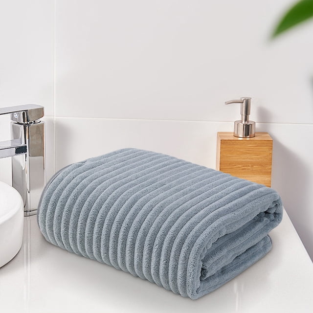 Toalla de Baño con Barra de Leche de Coco, Terciopelo Absorbente, Toalla de Baño Grande para El Hogar.