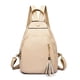 thumbnail image 3 of Mochila de cuero de lujo para mujer, morral escolar para libros, de viaje, informal, multiusos, 3 of 5