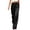 Black#12, variant on Women's Satin Silk Wide Leg Pants Loose Drawstring Elastic Waist Trousers Women Casual Solid Baggy Lightweight Comfy Trousers