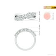 thumbnail image 5 of ANGARA Lab Grown Graduated Diamond Broad Fashion Ring for Women in 14K White Gold (Size-4.25mm| Color-F-G| Clarity-VS) | April Birthstone, Anniversary, Jewelry Gift for Women | Lab-Grown Diamond Ring, 5 of 7