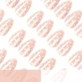 thumbnail image 3 of EBCUE 24Pcs Polka Dot Press on Nails Medium Almond Fake Nails French Tip Nails Press Ons Brown Pink False Nails Acrylic Glossy Glue on Nails Polka Dot Stick on Nail for Women Decoration Set, 3 of 5