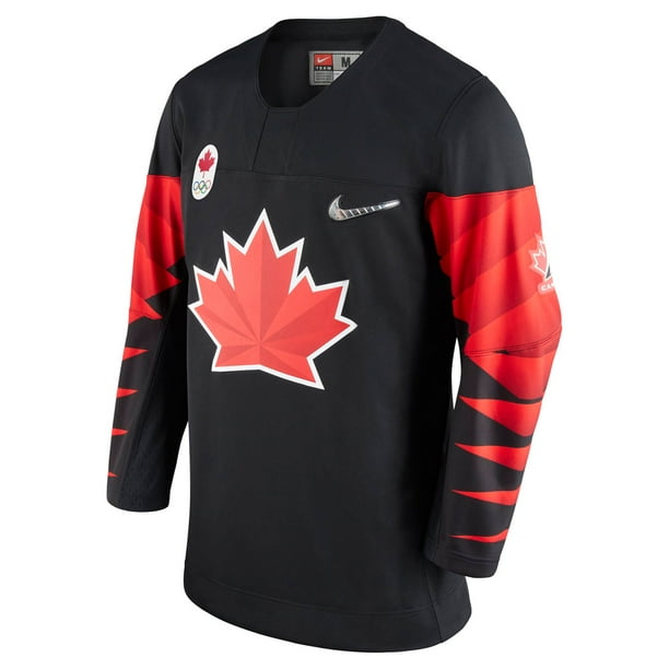 Nike Team Canada Maillot de Hockey Noir Olympique 2018