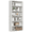 White, variant on EDX 5 Tier Bookcase Storage, 53 Inch Large Tall Floor Standing Open Bookshelf for Home Office, Living Room, and Bedroom, Black