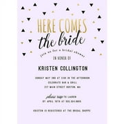 Here Comes the Bride Standard Bridal Shower Invitation