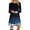 Dark Blue, variant on TJAZFJPA Shirt Dresses for Women Women Christmas Swing Mini Dress Christmas Print Casual Dress Silk Dresses for Women Womens Dresses Formal